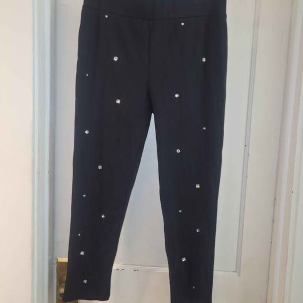 Alice Blue Rhinestone Leggings XL